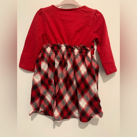 Gymboree dress with bloomers, red with plaid patterned bottom. Size 12-18 months - Picture 3 of 4